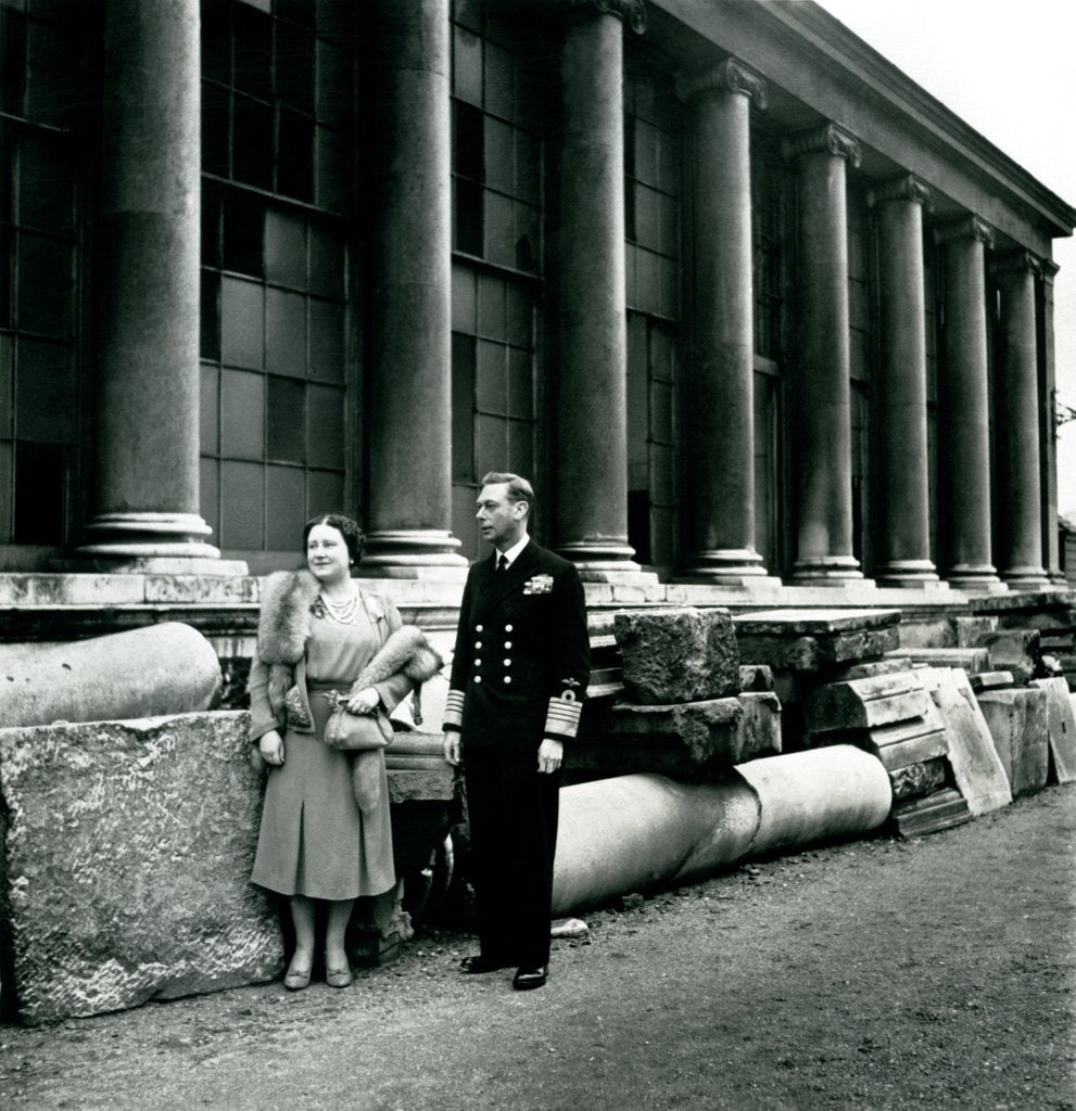Detail of Queen Elizabeth, The Queen Mother and King George VI by Cecil Beaton