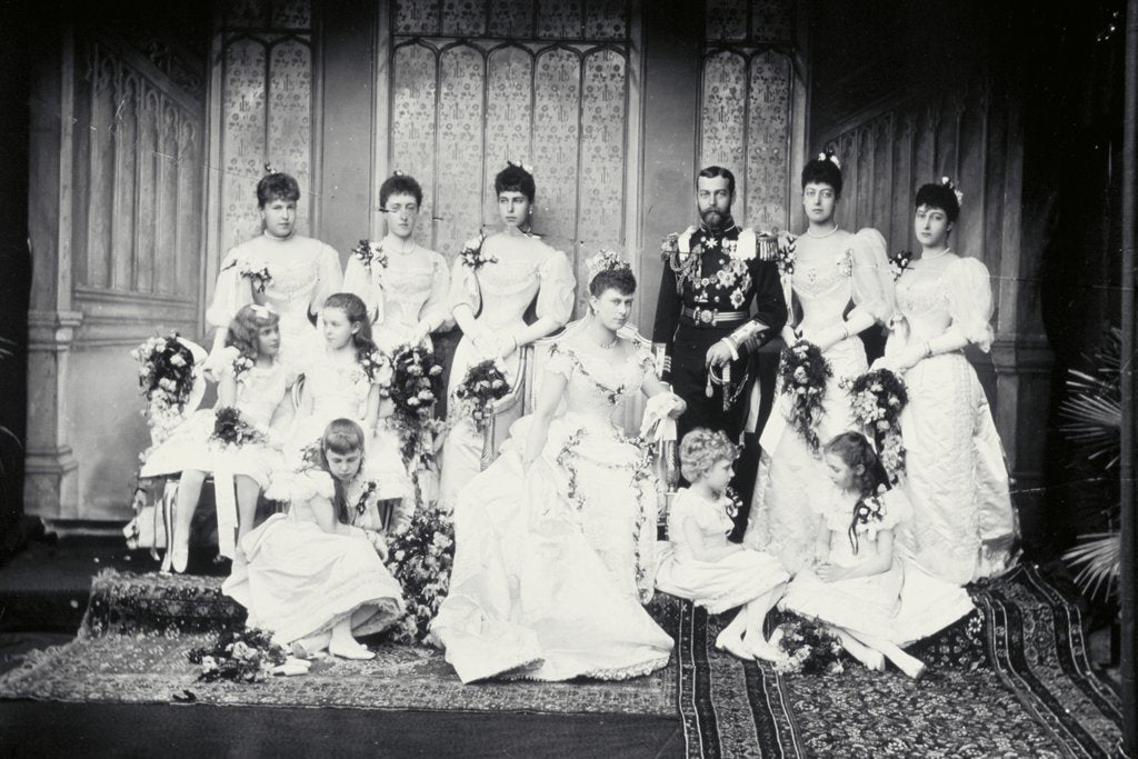Detail of Wedding of King George V and Queen Mary by Lafayette Portrait Studios