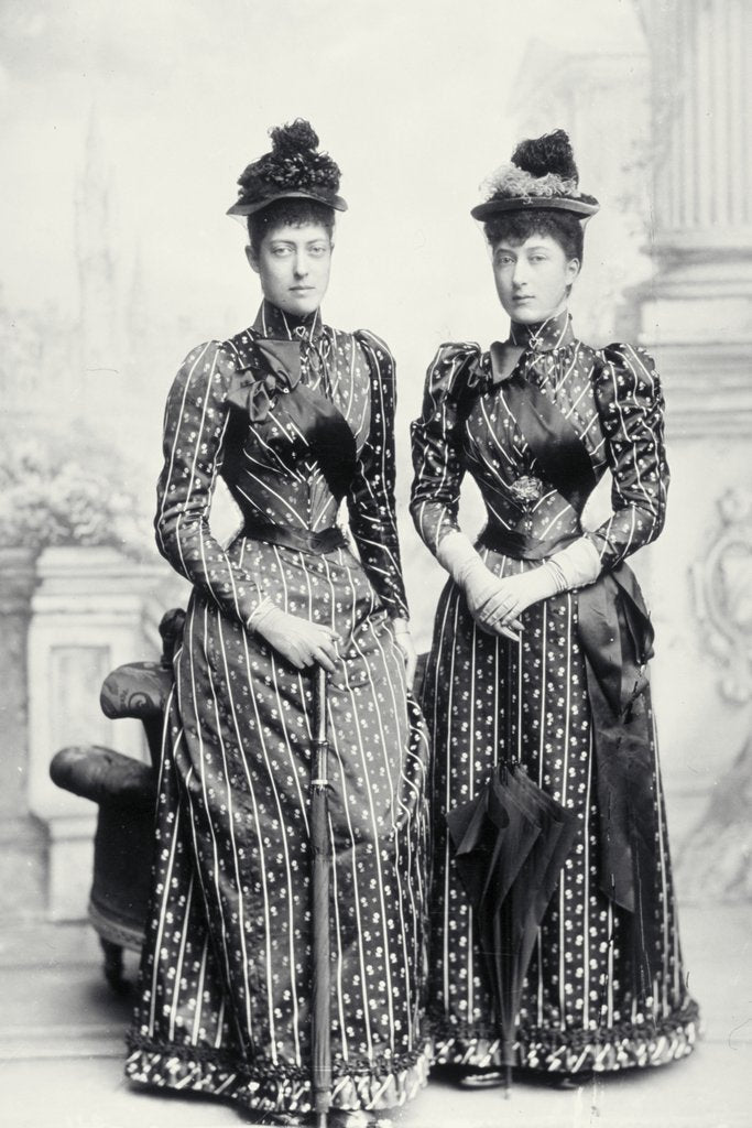 Detail of Princess Victoria and Princess Maud by Lafayette Portrait Studios