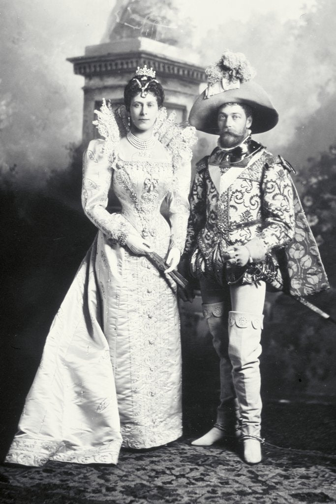 Detail of King George V and Queen Mary by Lafayette Portrait Studios