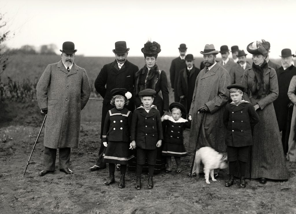 Detail of Group of Royal Party at a Tree Planting Ceremony by Lafayette Portrait Studios
