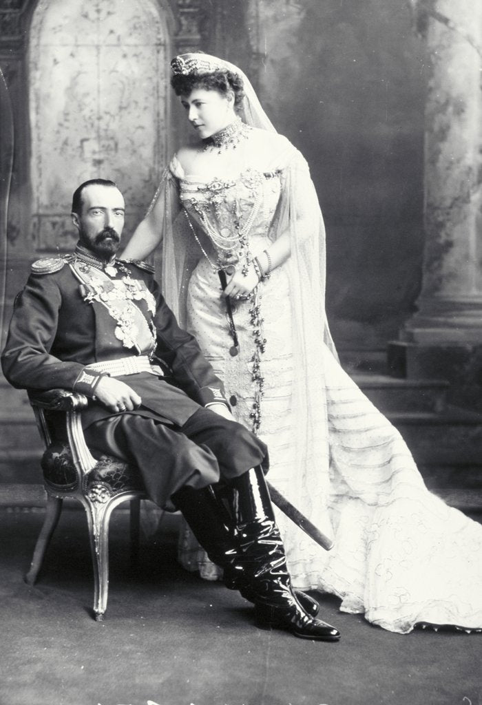 Detail of Grand Duke Mikhail of Russia and Countess of Torby by Lafayette Portrait Studios