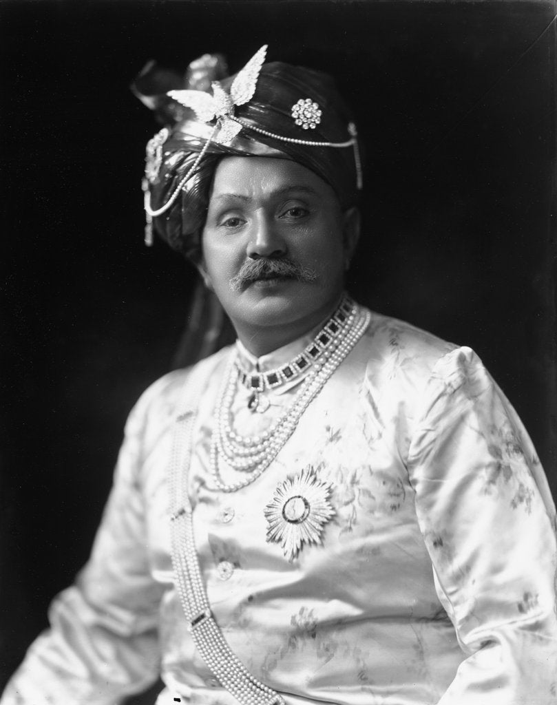 Detail of Maharaja Jam Saheb of Nawanagar by Lafayette Portrait Studios