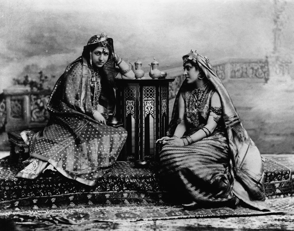 Detail of Daughters of Maharaja Singh by Lafayette Portrait Studios