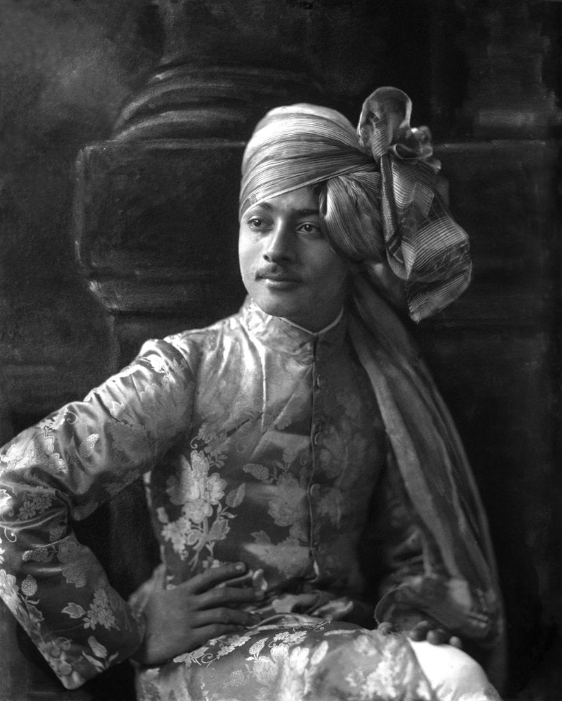 Detail of Nawab Sawar Ali Khan of Kurwai by Lafayette Portrait Studios