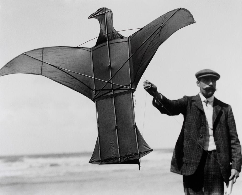 Detail of Man sized kite bird by Andrew Pitcairn-Knowles