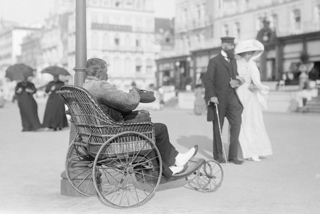 Detail of Basket Wheelchair Beggar by Andrew Pitcairn-Knowles