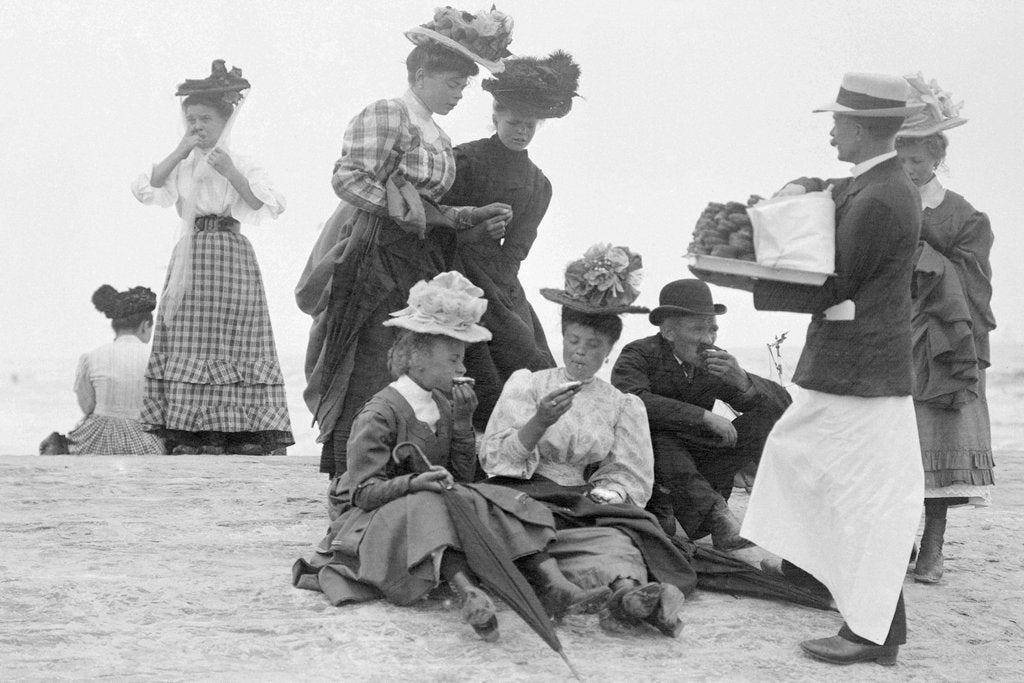 Detail of Picnic on Groyne by Andrew Pitcairn-Knowles