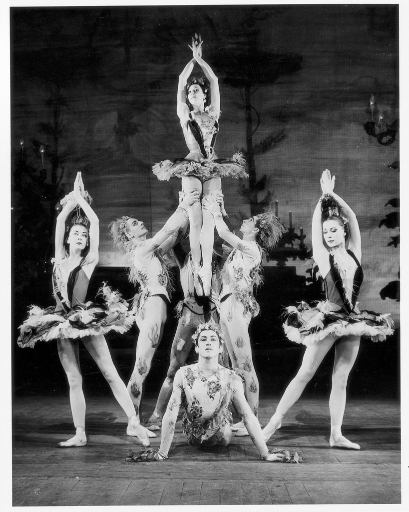 Detail of Rosemary Lindsay, Phillip Chatfield, Beryl Grey, Alexander Grant, Bryan Ashbridge and Svetlana Beriosova in Homage to the Queen at the Royal Opera House by Houston Rogers