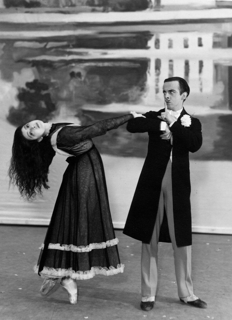 Margot Fonteyn and Robert Helpmann in A Wedding Bouquet by the Vic-Wells Ballet at the Royal Opera House by J.W.Debenham