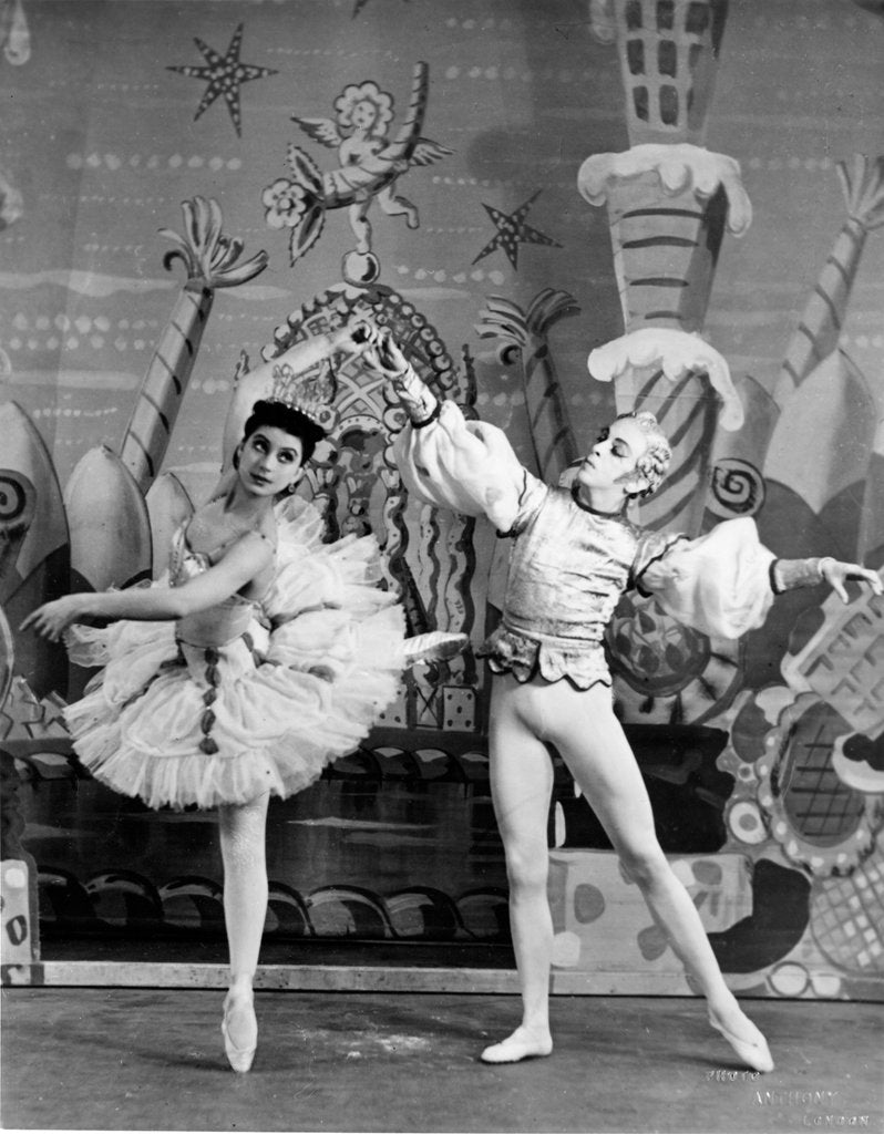 Detail of Margot Fonteyn and Robert Helpmann in Tchaichovsky's The Nutcracker at Royal Opera House by Gordon Anthony