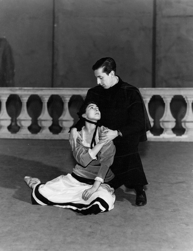 Detail of Margot Fonteyn and Frederick Ashton in Nocturne at the Sadler's Wells Theatre by J.W.Debenham