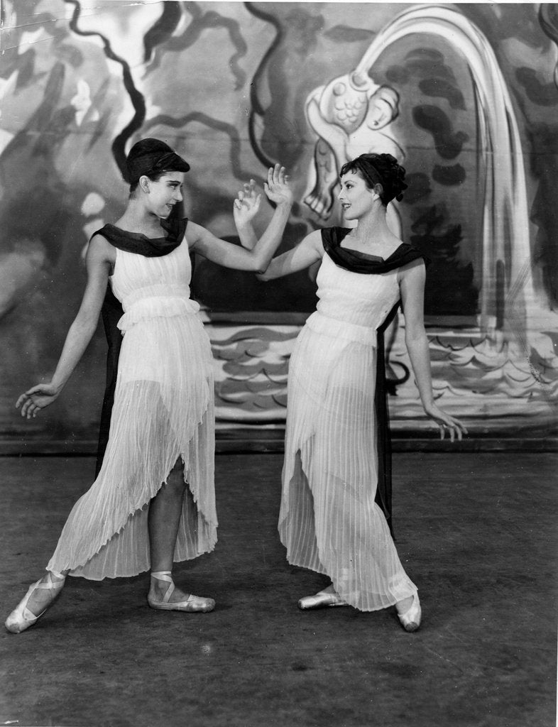 Detail of Margot Fonteyn and Pearl Argyle in Constant Lambert's Pomona at His Majesty's Theatre by J.W.Debenham