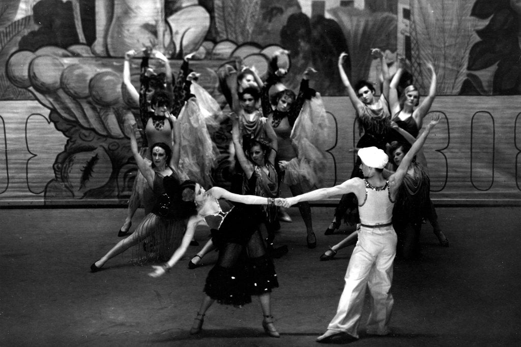 Detail of Margot Fonteyn and William Chappell in Constant Lambert's Rio Grande at the Sadler's Wells Theatre by J.W.Debenham