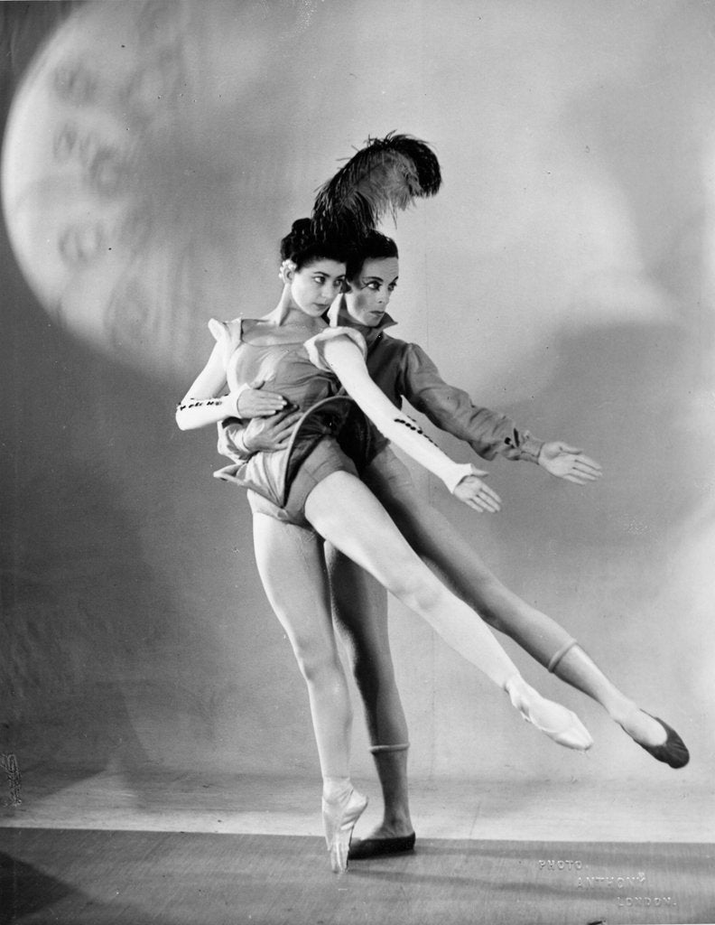Detail of Margot Fonteyn and Robert Helpmann in Schubert's The Wanderer at the the New Theatre by Gordon Anthony