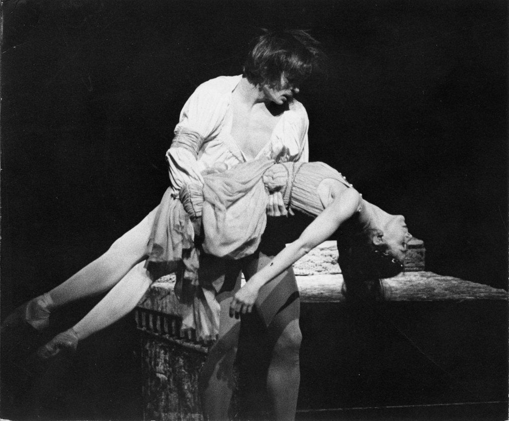 Detail of Rudolf Nureyev and Margot Fonteyn in William Shakespeare's Romeo and Juliet at the Royal Opera House by Anthony Crickmay