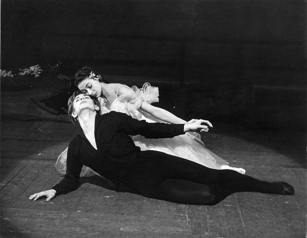 Detail of Rudolf Nureyev and Margot Fonteyn in Adolph Adam's Giselle at the Royal Opera House by Anthony Crickmay