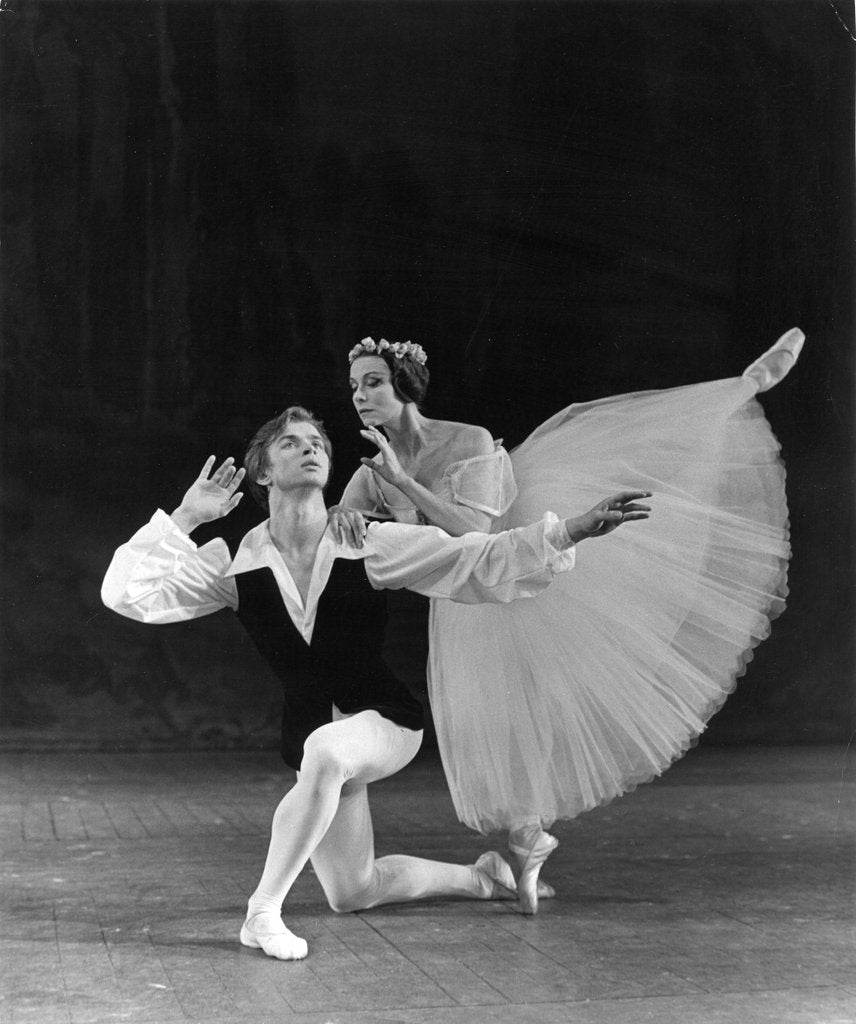 Detail of Rudolf Nureyev and Yvette ChauvirÚ in Chopin's Les Sylphides at the Royal Opera House by Houston Rogers