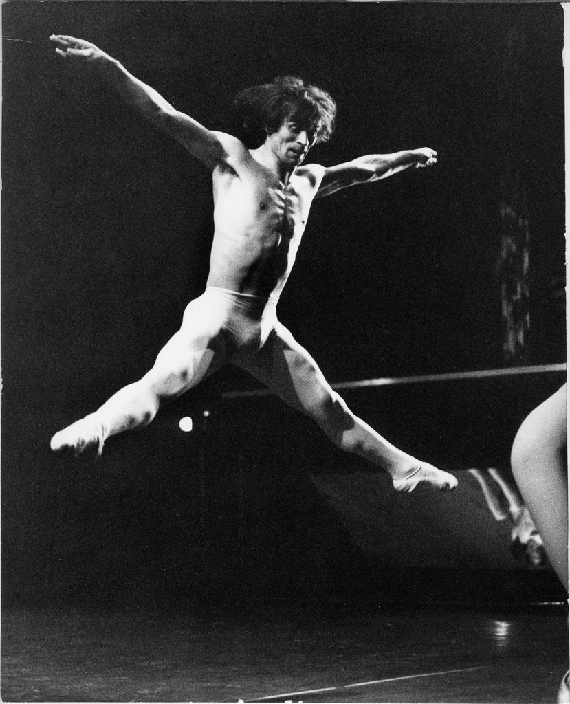 Detail of Rudolf Nureyev in Laborintus at the Royal Opera House by Anthony Crickmay