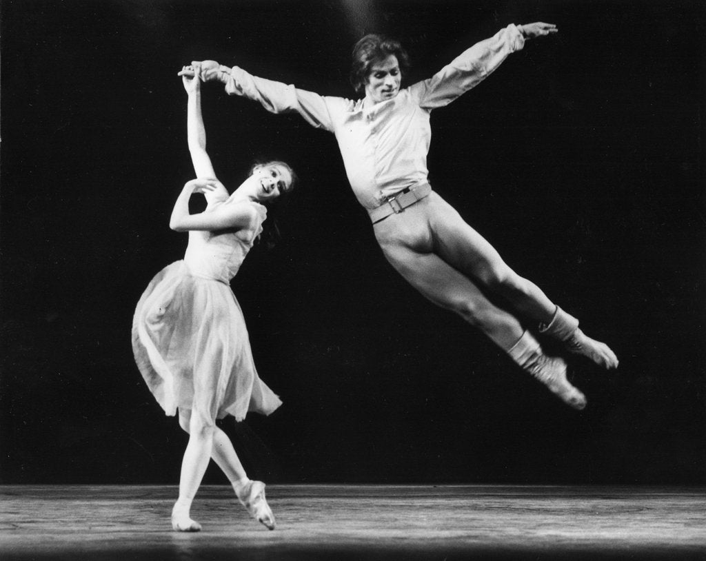 Detail of Rudolf Nureyev and Antoinette Sibley in Chopin's Dances at a Gathering at the Royal Opera House by Anthony Crickmay