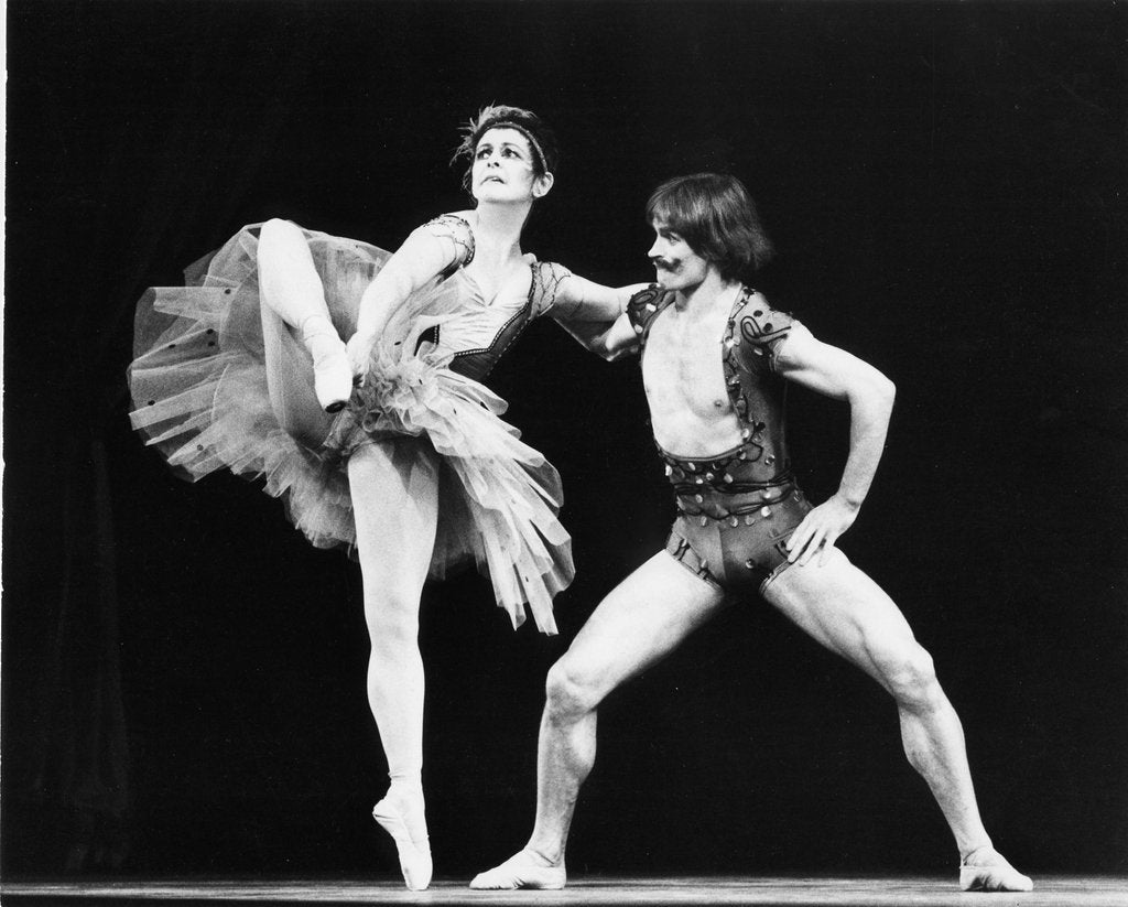 Detail of Rudolf Nureyev and Lynn Seymour in Sideshow at Royal Court Theatre by Anthony Crickmay