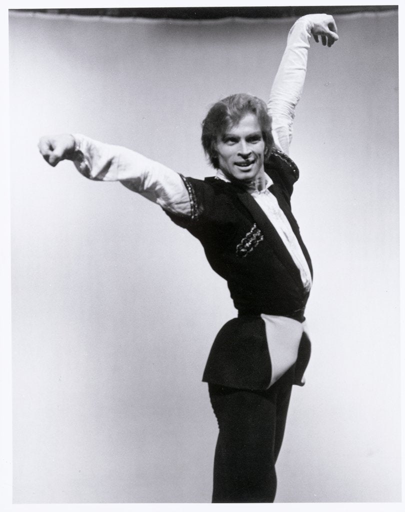 Detail of Rudolf Nureyev rehearsing for Gayane by Anthony Crickmay