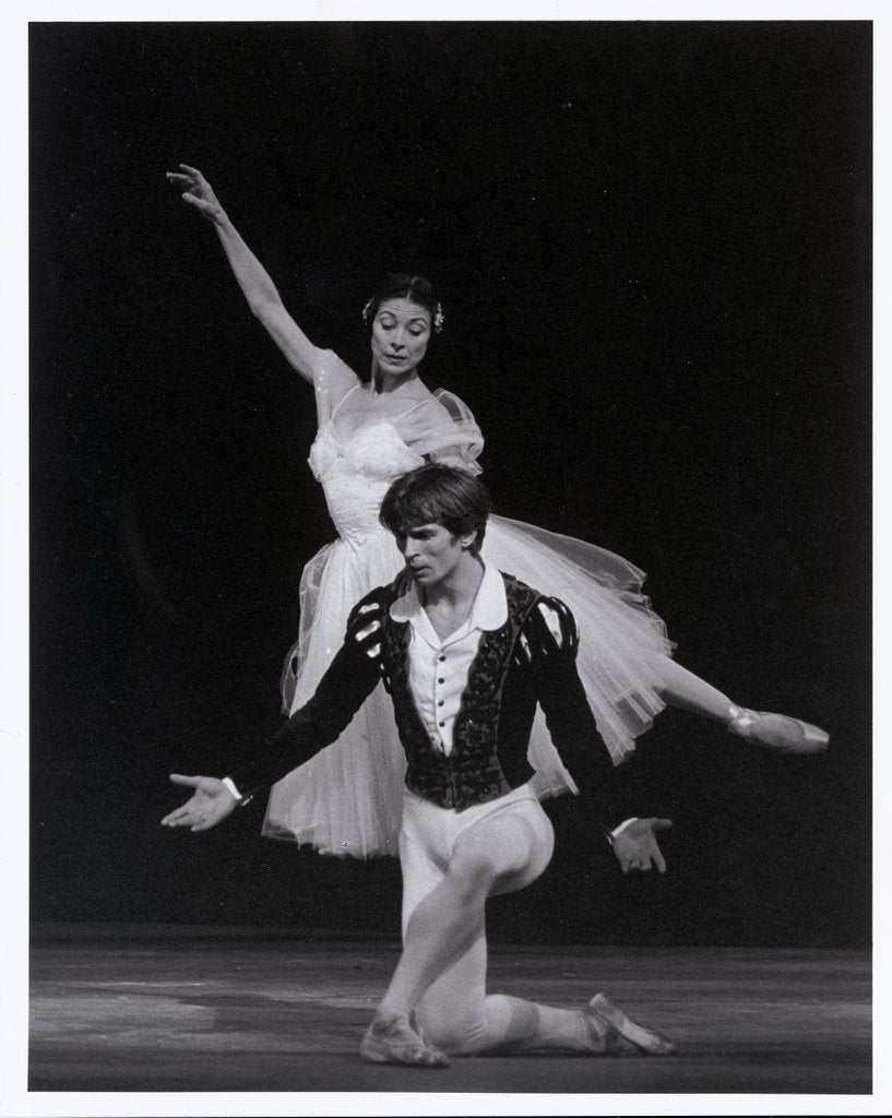 Detail of Rudolf Nureyev and Margot Fonteyn in Giselle by Anthony Crickmay