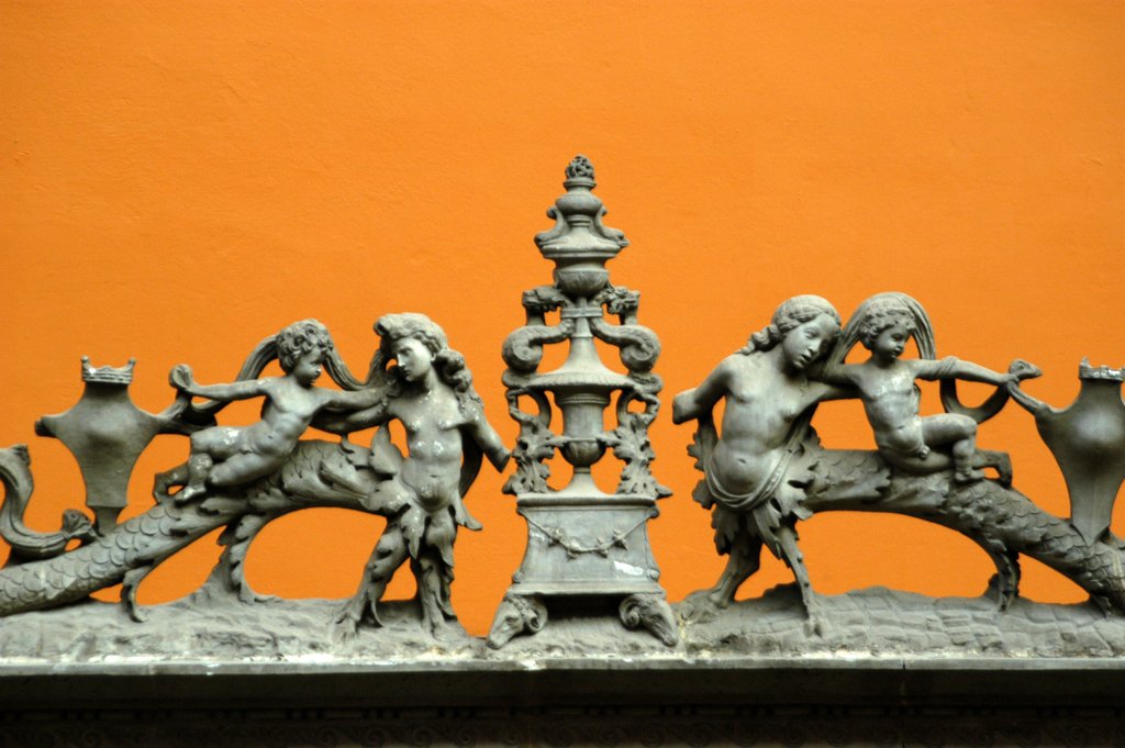 Detail of Window, cast, after 15th century original by Giovanni Antonio Amadeo by Stuart Cox