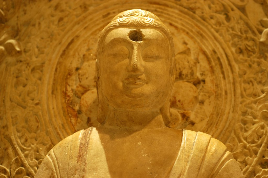Detail of The Seated Buddha Amida by Stuart Cox