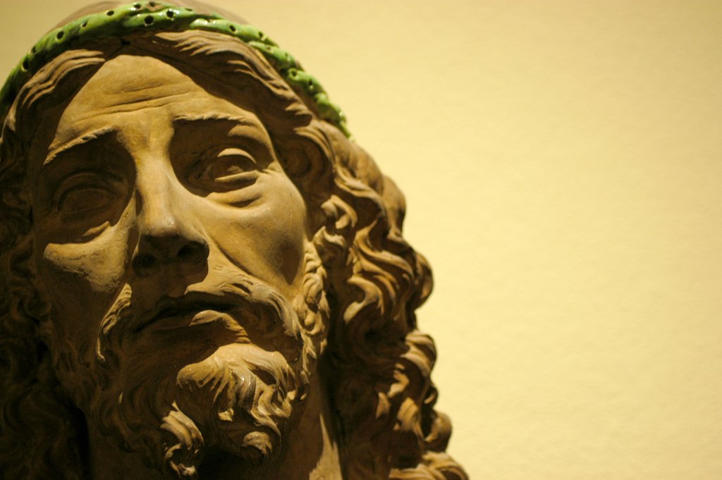 Detail of Christ by Stuart Cox