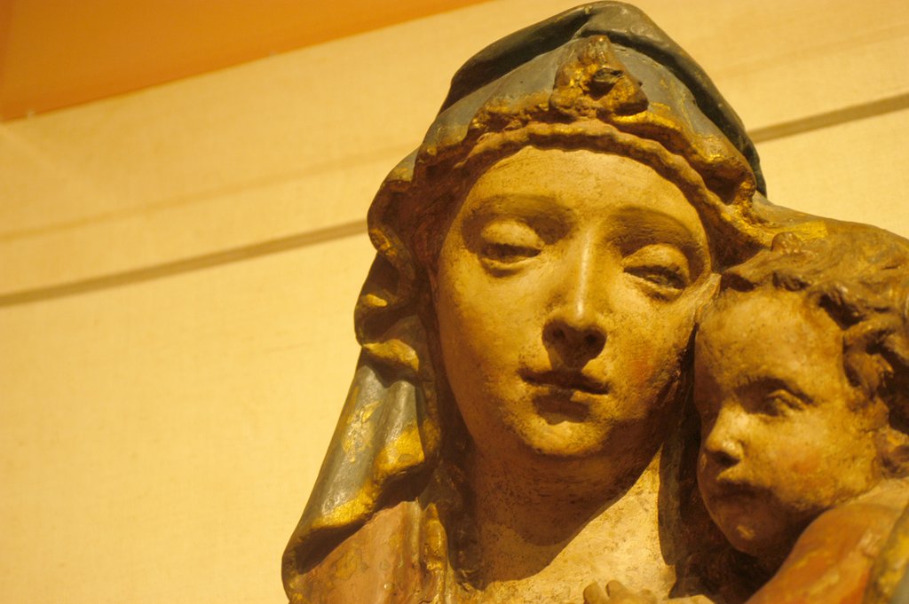 Detail of Virgin and Child by Stuart Cox
