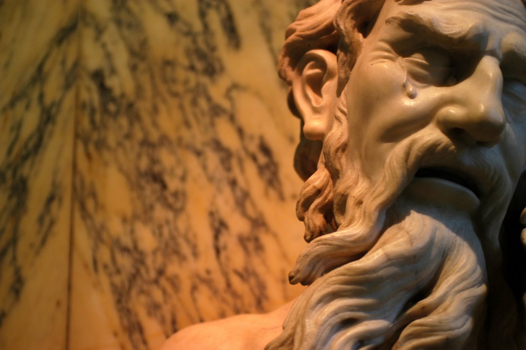 Detail of Heraclitus by Stuart Cox
