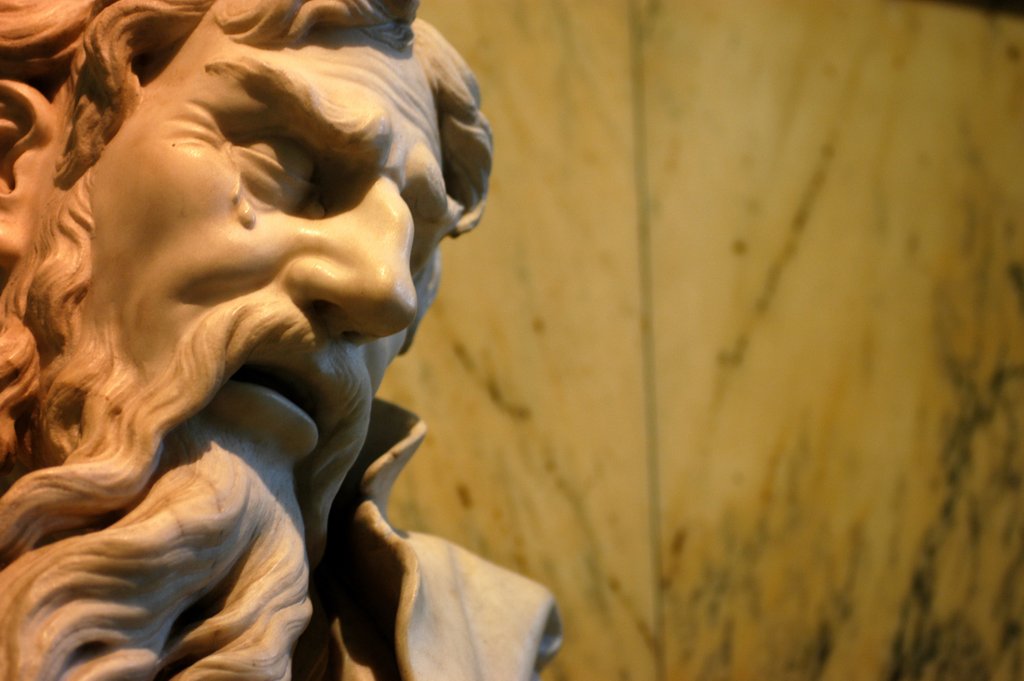 Detail of Heraclitus by Stuart Cox