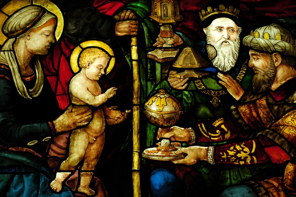 Detail of Virgin and Child with the Three Magi by Stuart Cox