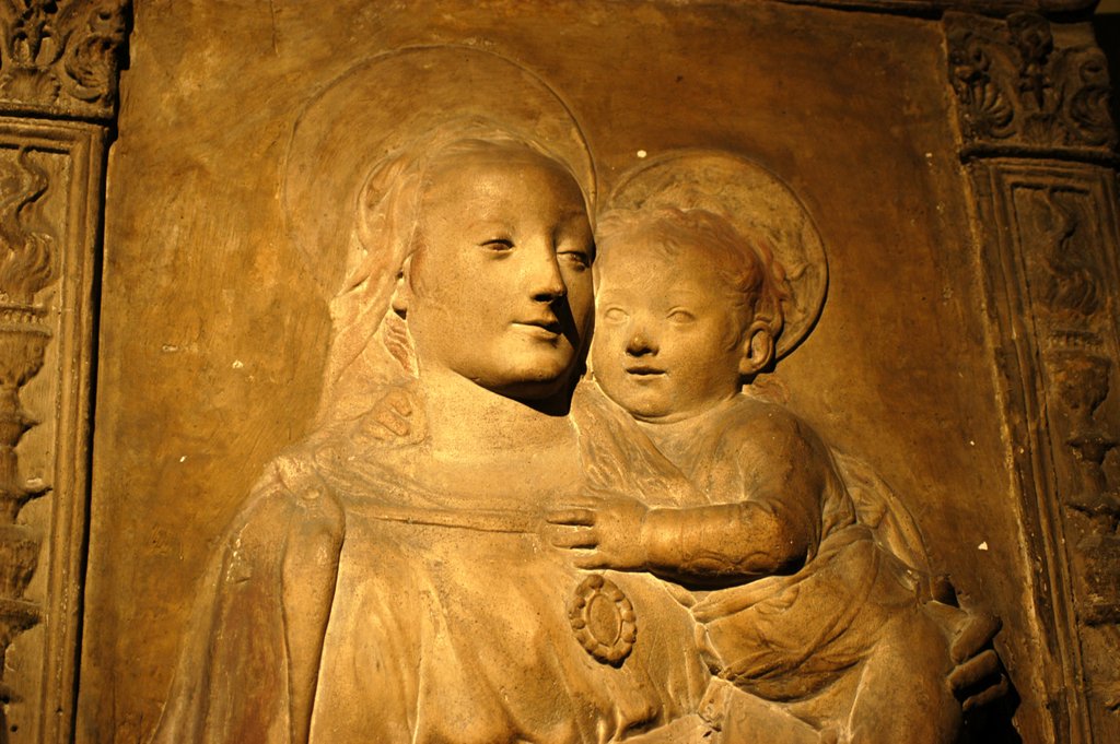 Detail of Virgin and Child by Stuart Cox