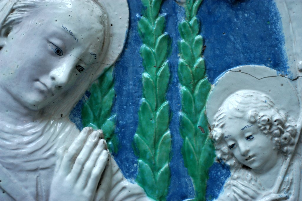 Detail of Virgin and Child with St John the Baptist by Stuart Cox