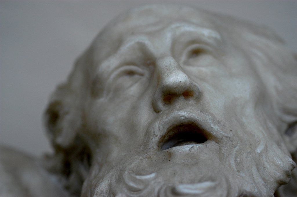 Detail of Vulcan chained to a rock, detail by Stuart Cox
