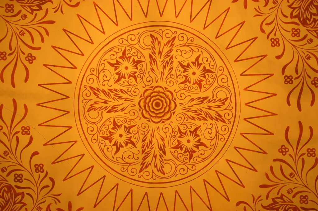 Detail of Ceiling in the William Morris Room, Victoria & Albert Museum, London, England, 19th century by Stuart Cox