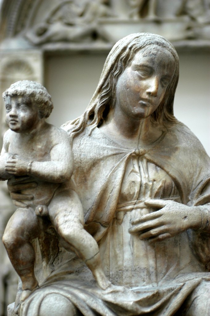 Detail of Virgin and Child by Stuart Cox