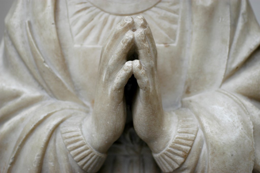 Detail of Virgin Annunciate by Stuart Cox
