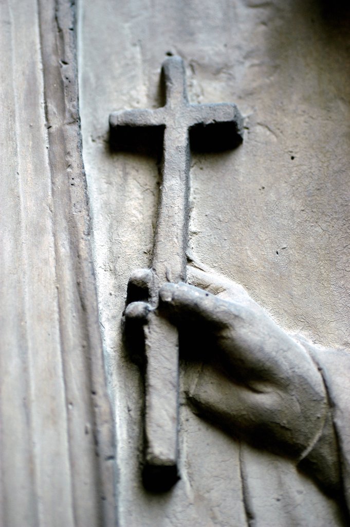 Detail of The Virgin and Child with Two Angels, detail by Stuart Cox