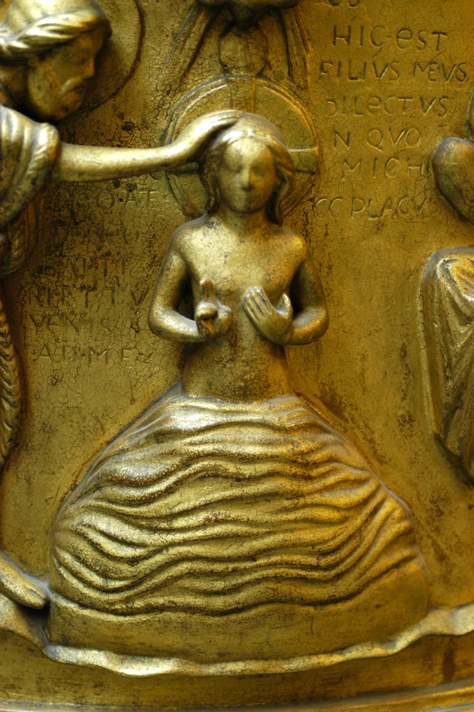 Detail of Baptismal font, detail by Stuart Cox