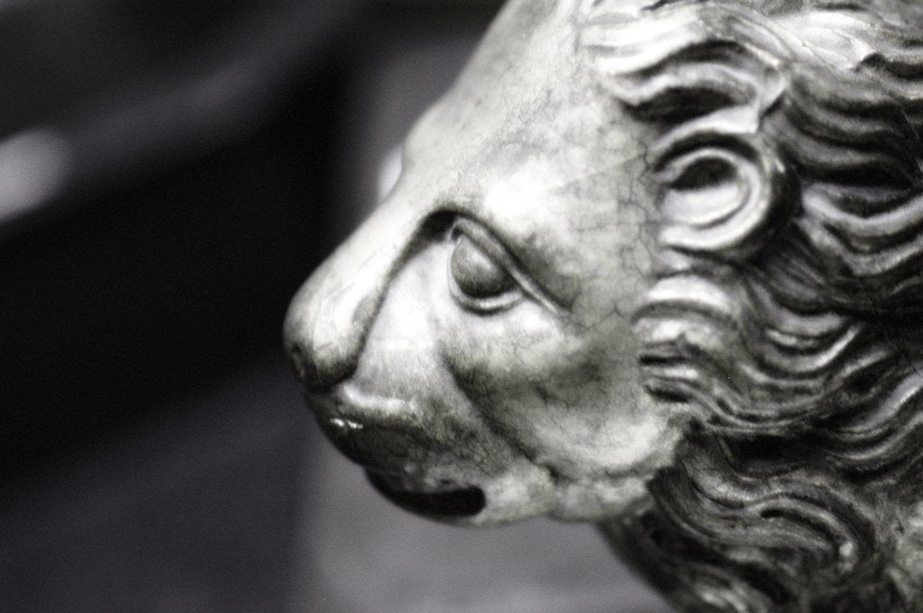 Lion, detail of a lectern by Stuart Cox