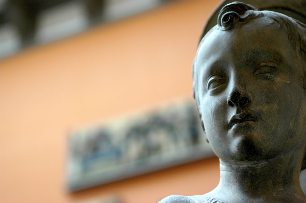 Detail of Statue of young St John, detail by Stuart Cox