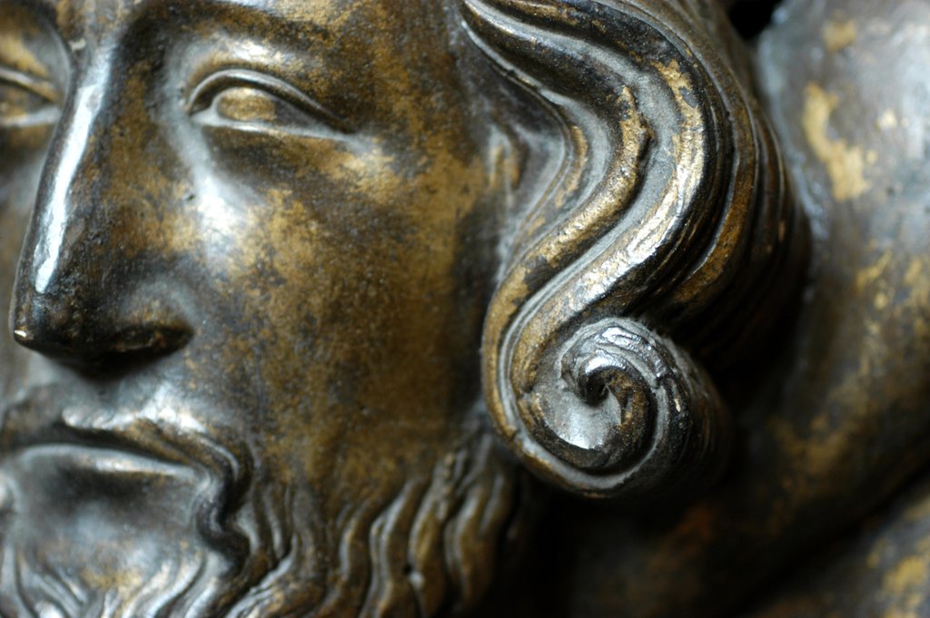 Detail of Henry III, detail of tomb effigy by Stuart Cox