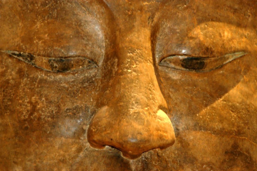 Detail of Head of the Buddha by Stuart Cox