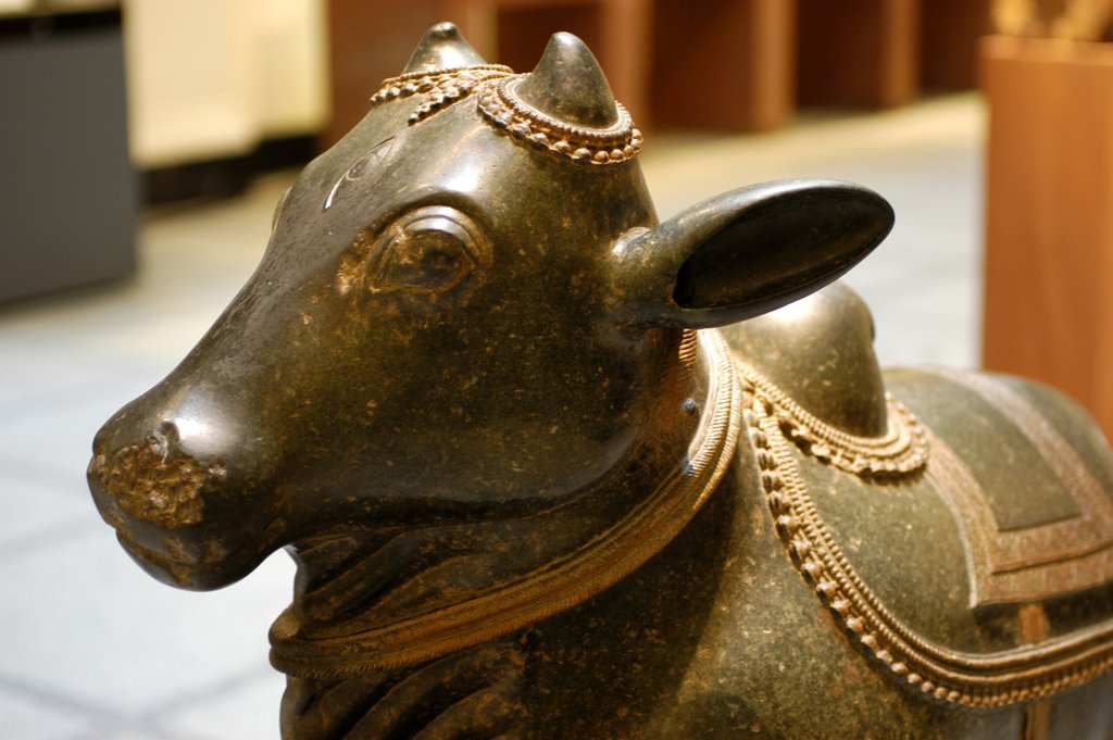 Detail of Nandi, the Joyful Bull, detail by Stuart Cox