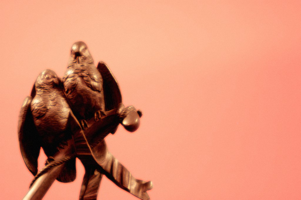 Detail of Love confiding in Friendship, detail of birds by Stuart Cox