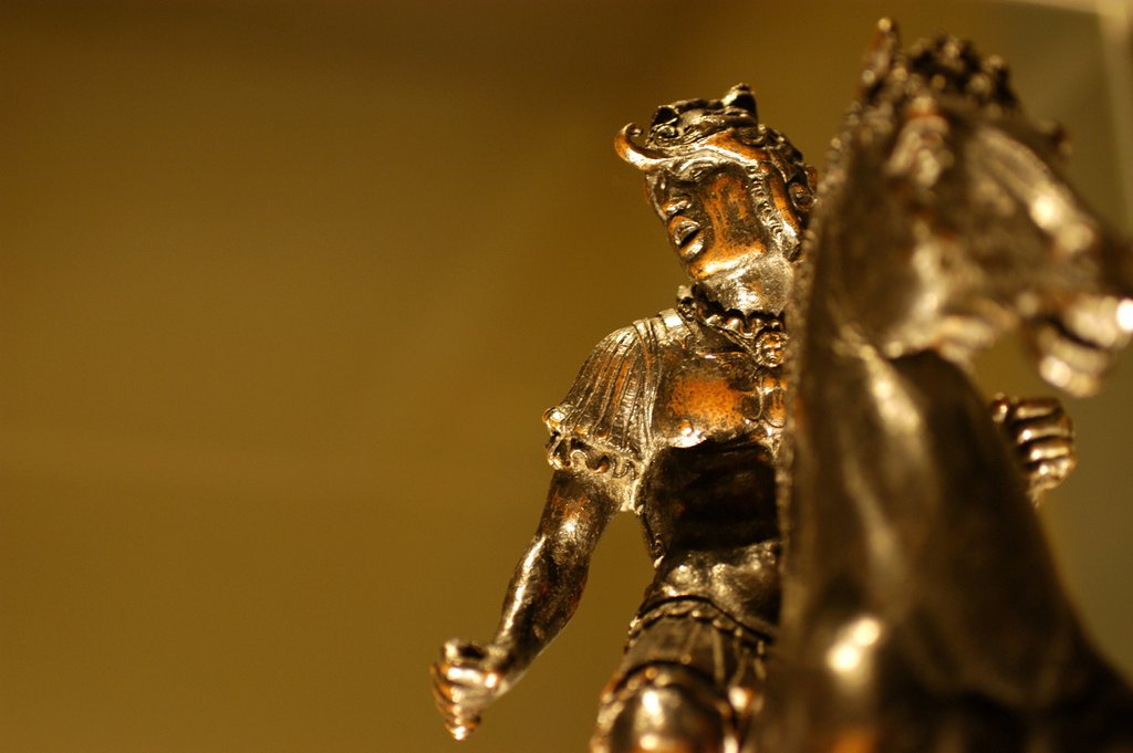 Detail of The Shouting Horseman, detail by Stuart Cox