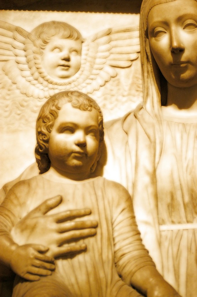 Detail of Virgin and Childl by Stuart Cox